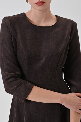Robe patineuse - Marron