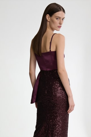 Robe longue - Bordeaux