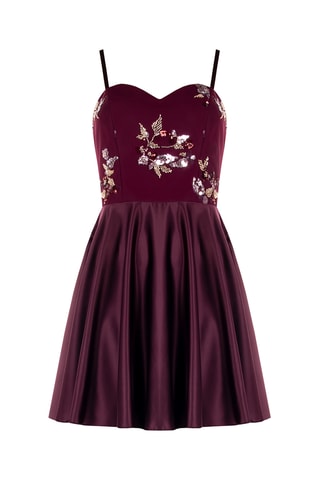 Robe patineuse - Bordeaux