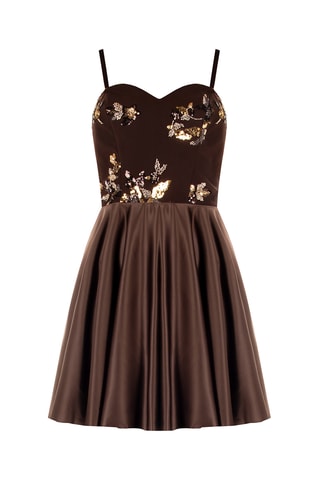 Robe patineuse - Marron