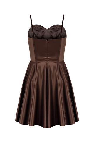Robe patineuse - Marron