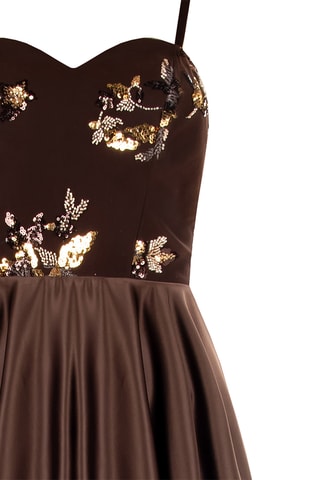 Robe patineuse - Marron