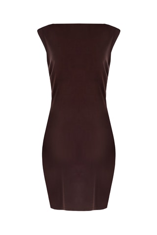 Robe droite - Marron