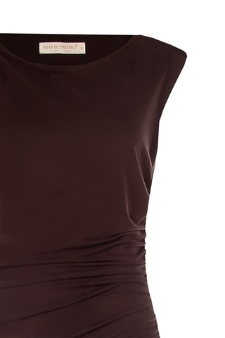 Robe droite - Marron
