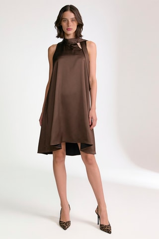 Robe trapèze - Marron
