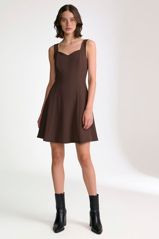 Robe patineuse - Marron