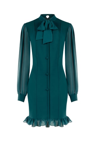 Robe chemise - Vert foncé