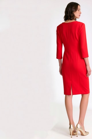 Robe droite - Rouge