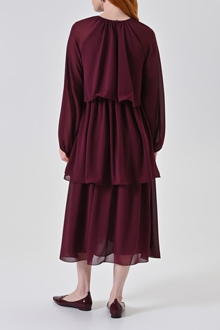 Robe midi - Bordeaux