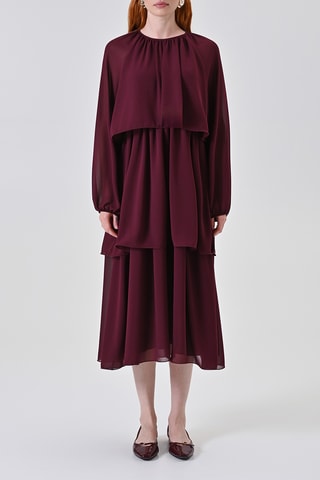 Robe midi - Bordeaux