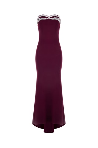 Robe bustier - Bordeaux