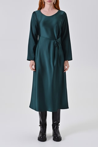 Robe portefeuille - Vert émeraude
