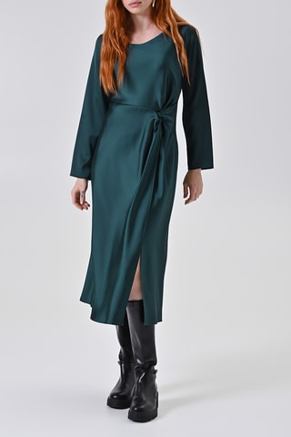 Robe portefeuille - Vert émeraude