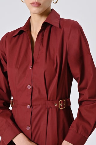 Robe chemise - Bordeaux