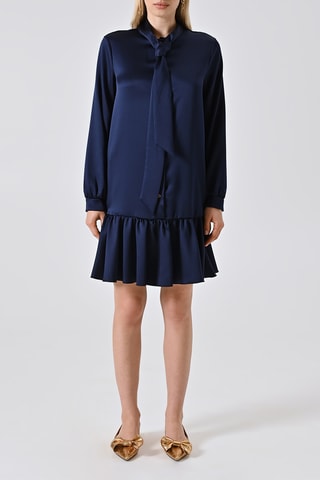 Robe taille basse - Bleu marine