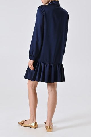 Robe taille basse - Bleu marine