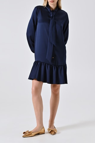 Robe taille basse - Bleu marine
