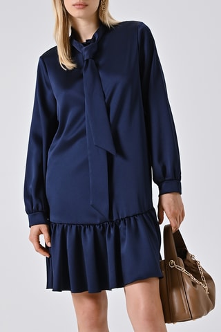 Robe taille basse - Bleu marine