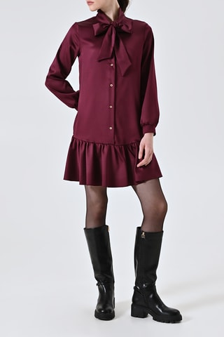 Robe taille basse - Bordeaux
