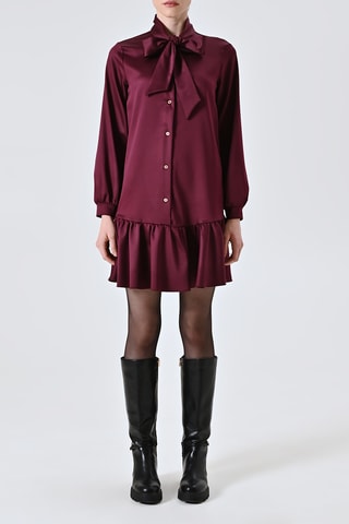 Robe taille basse - Bordeaux
