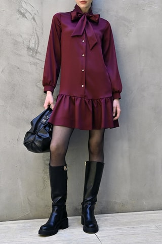 Robe taille basse - Bordeaux