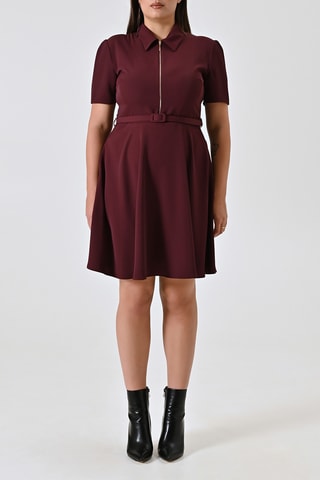 Robe patineuse - Bordeaux