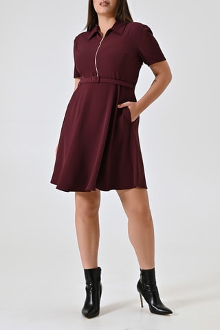 Robe patineuse - Bordeaux