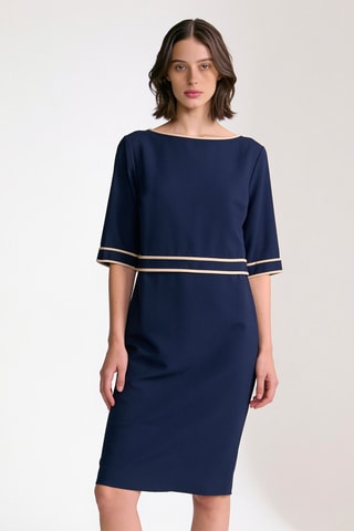 Robe droite - Bleu marine
