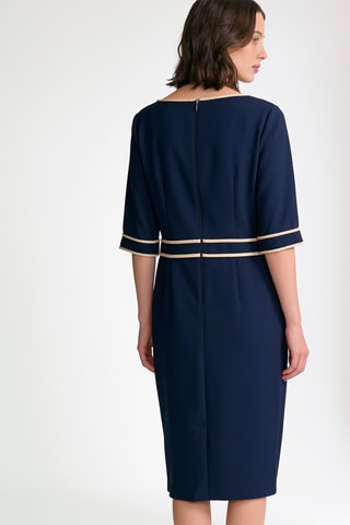 Robe droite - Bleu marine