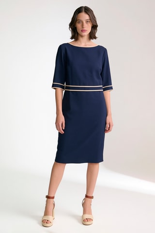 Robe droite - Bleu marine