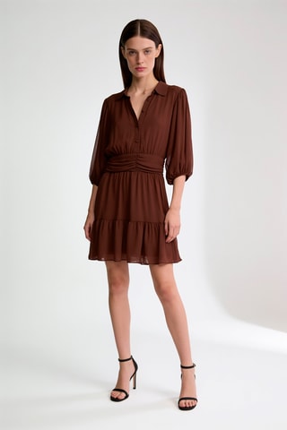 Robe patineuse - Marron