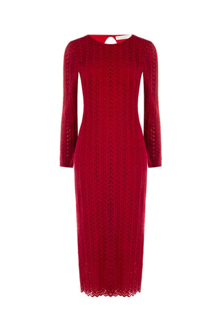 Robe midi - Rouge