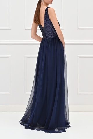 Robe longue - Bleu marine