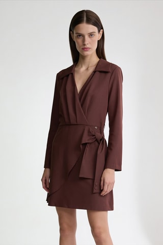 Robe portefeuille - Marron