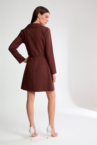 Robe portefeuille - Marron