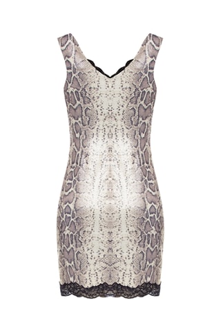 Robe fourreau - Beige