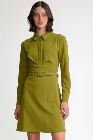 Robe patineuse - Vert olive