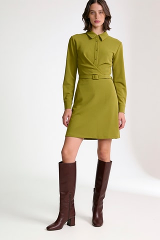 Robe patineuse - Vert olive