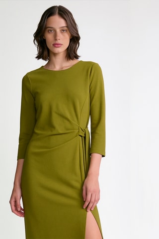 Robe midi - Vert olive