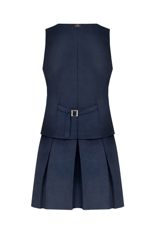 Robe trompe-l’œil - Bleu marine