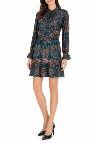 Robe patineuse - Bleu pétrole