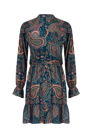 Robe patineuse - Bleu pétrole