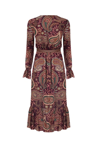 Robe midi - Bordeaux