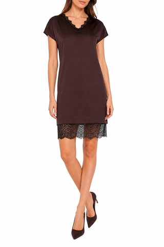 Robe droite - Marron