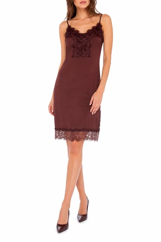 Robe droite - Marron