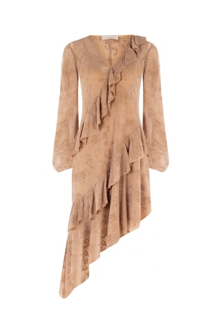 Robe midi - Beige
