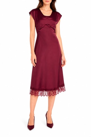 Robe midi - Bordeaux