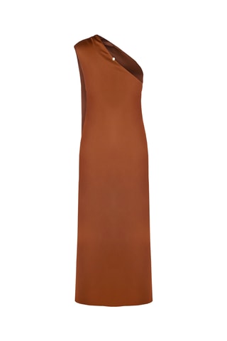 Robe asymétrique - Marron