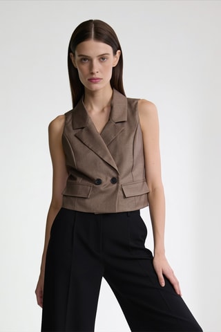 Gilet de costume - Beige
