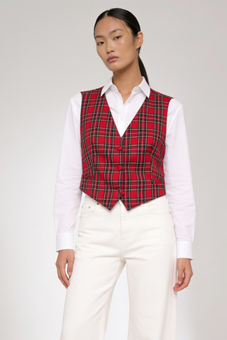 Gilet de costume - Rouge